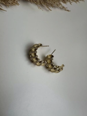 Altın Kaplama Taşlı 14K küpe