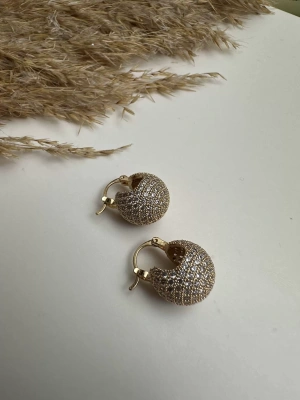 Altın Kaplama Top Küpe