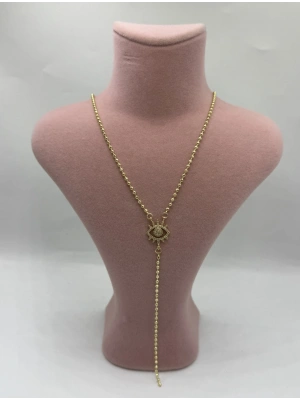 Altın Kaplama Topcuk Göz Kolye