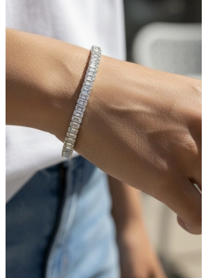 Baget Taş Altın Kaplama Bileklik