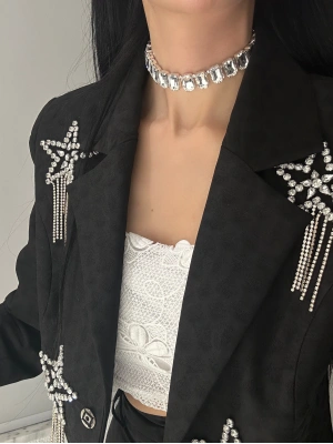 Baget Taşlı Choker Kolye
