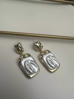 Barok İncili Çerçeve Küpe