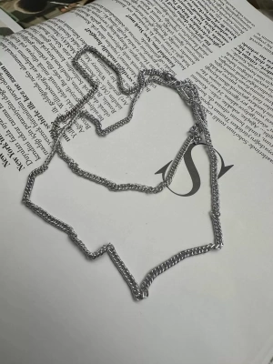 Basic Gümüş Renk Uzun Zincir Unisex Model Kolye