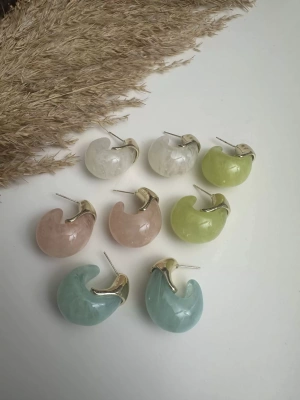 Bombe Renkli Halka Küpe