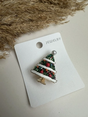 Boncuk İşlemeli Yeni yıl Ağaç Broş