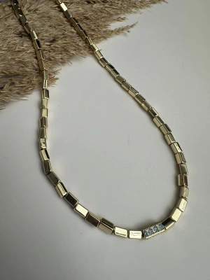 Boru Boncuk Detay Tasarım Kolye