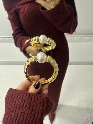 Burgu İnci Kelepçe Tasarım