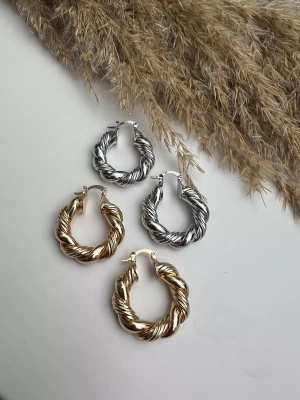 Burgu Vintage Orta Boy Küpe