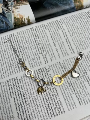 Çelik Charm Sallantılı Fil Detay Bileklik