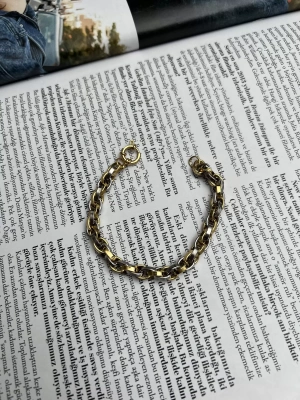 Çelik Çift Renk Bileklik