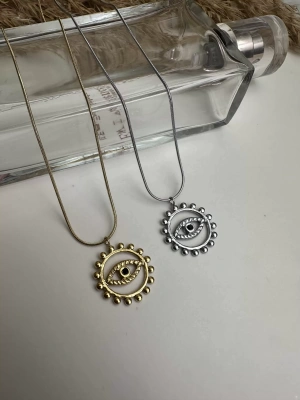 Çelik Göz Plaka Kolye