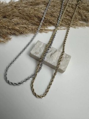 Çelik İnce Burgu Kolye