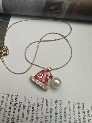 Çelik İncili Yeni Yıl Şapka Kolye