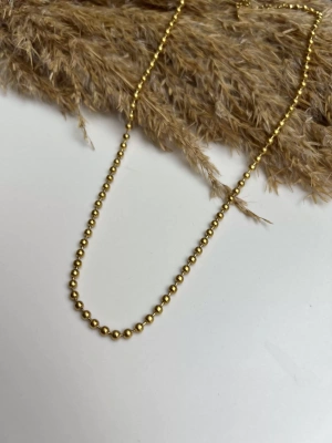 Çelik Kararmaz Topçuk Detay Kolye