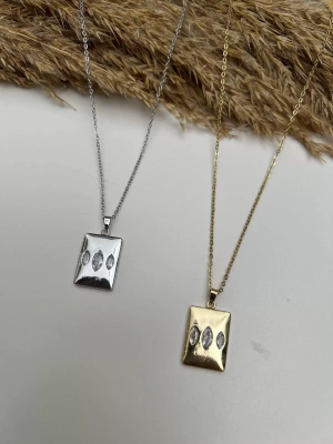 Çelik Kararmaz Vintage Baget Taşlı Plaka Kplye