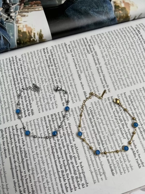 Çelik Nazar Boncuğu Bileklik