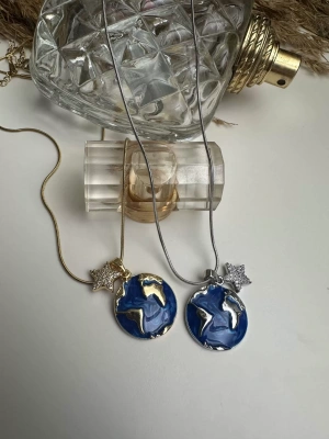 Çelik Tasarım Dünya Kolye