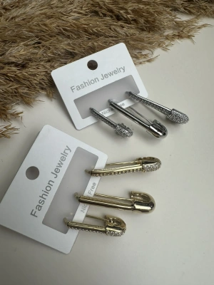 Çengel İğne Model Üçlü Set Küpe