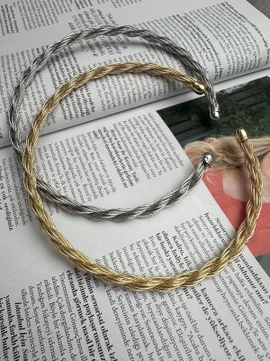 Choker Tasma Örgü Kolye