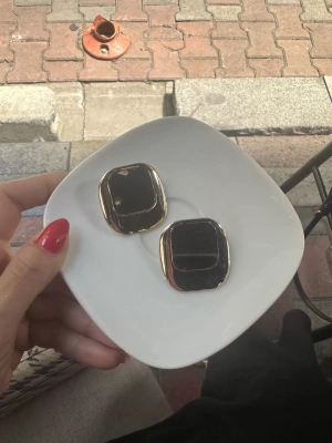 Çift Renk Plaka Küpe