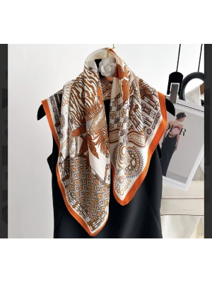 Coco Dı*or Tasarım Turuncu Fular