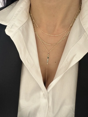 Çoklu Tasarım Kolye Altın Kaplama