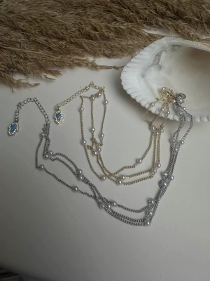 Çoklu Zincir Sallantılı İnci Halhal