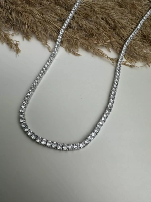 Dönmeyen Döküm Su Yolu İnce Taş Kolye