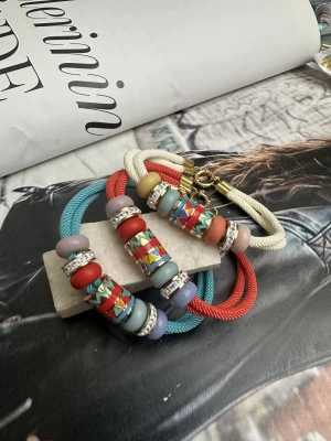 Etnik Desen Çelik Bileklik