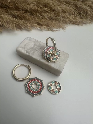 Etnik Desen Tasarım Küpe