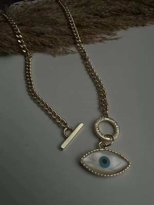 Göz Detaylı Önden Açma Kapama Kolye