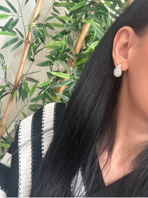 Gümüş Kaplama Bottega Minimal Boy Küpe