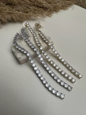 Gümüş Kaplama Su Yolu Küpe