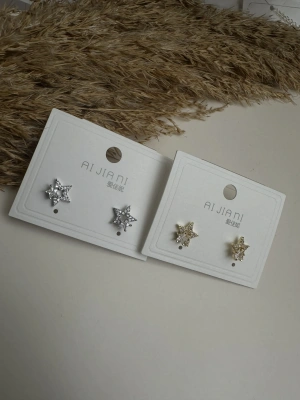 Gümüş Kaplama Yıldız Küpe