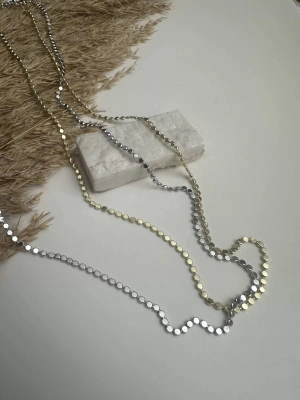 İnce Altın Kaplama Pul Kolye