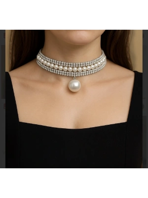 İnci Tasarım Taşlı Kolye