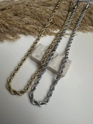 Kalın Burgu Çelik Kolye