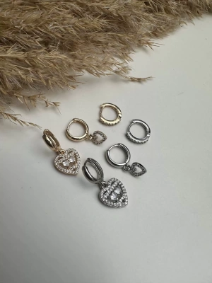 Kalpli Üçlü Set Küpe