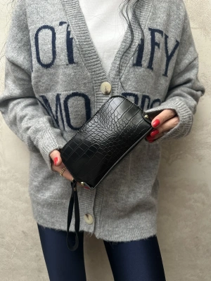 Kroko Model Mini Çanta Cüzdan