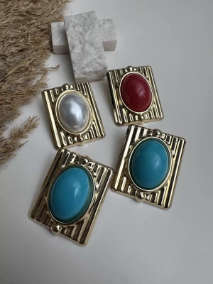 Lazer İşlemeli Plaka Küpe