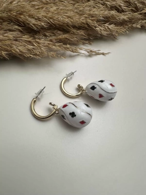 Maça Damla Tasarım Küpe