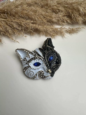 Maskeli Kedi Broş