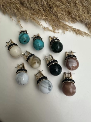 Mermer Tasarım Vintage Küpe