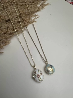 Mineli Çerçeve Kolye