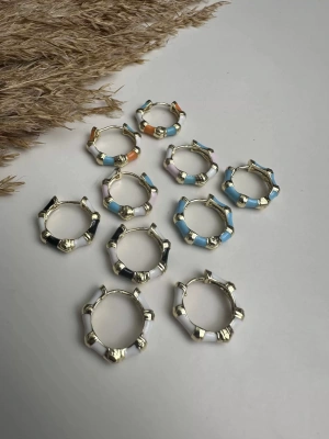 Mineli Halka Minimal Küpe