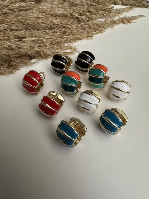 Mineli Tombul Halka Küpe