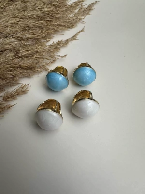 Mineli Top Tasarım Küpe