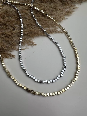 Minimal Küp Kolye Altın Kaplama