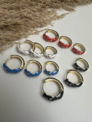 Nazarlı Set Küpe