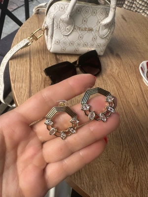 Özel Seri Altın Kaplama Damla Taş Kararmaz Küpe